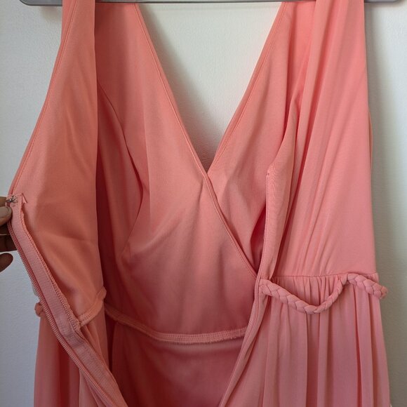 NWT Coral Azazie Tanicia Prom Dress Size A16 Bridesmaid Formal Wedding - Picture 7 of 11